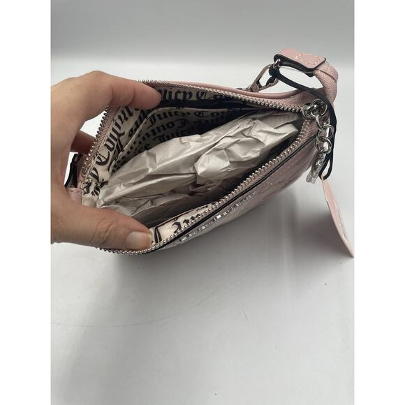 Juicy Couture Fashion Icon Mini Wristlet Dusty Pink Blush NEW - FAST Shipping!!! - Picture 6 of 6